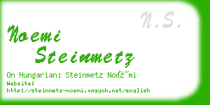 noemi steinmetz business card